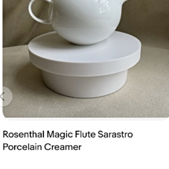 New in Box ROSENTHAL MAGIC FLUTE Sarastro White Creamer Bjorn Winblad - Picture 10 of 10